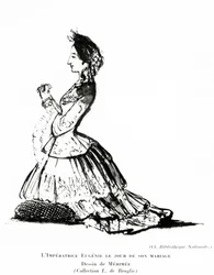 Portrait of Empress Eugénie on the Day of Her Marriage, 30 January, 1853